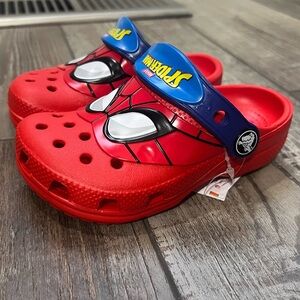 Spiderman Crocs Size 8c